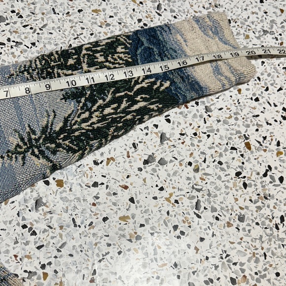 Vintage Art Unlimited Winter Wonderland Knit Cardigan blanket sweater small - Picture 11 of 12